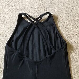 Strappy, sporty little black dress
